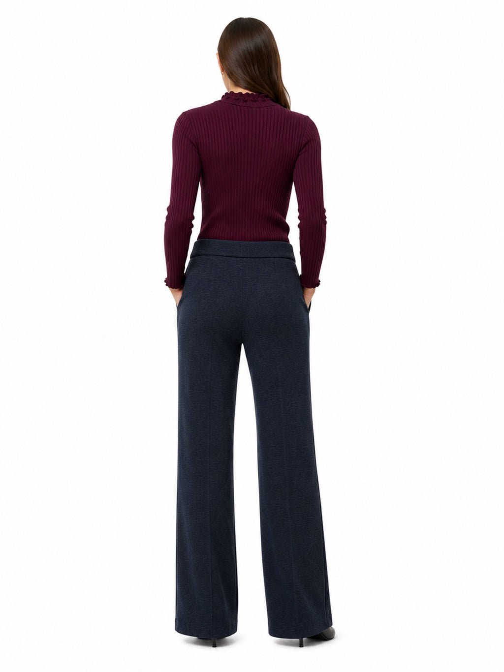 Pantalone JDY Risso Blu wide leg a vita alta 15359919 /Sky Captain JDY 