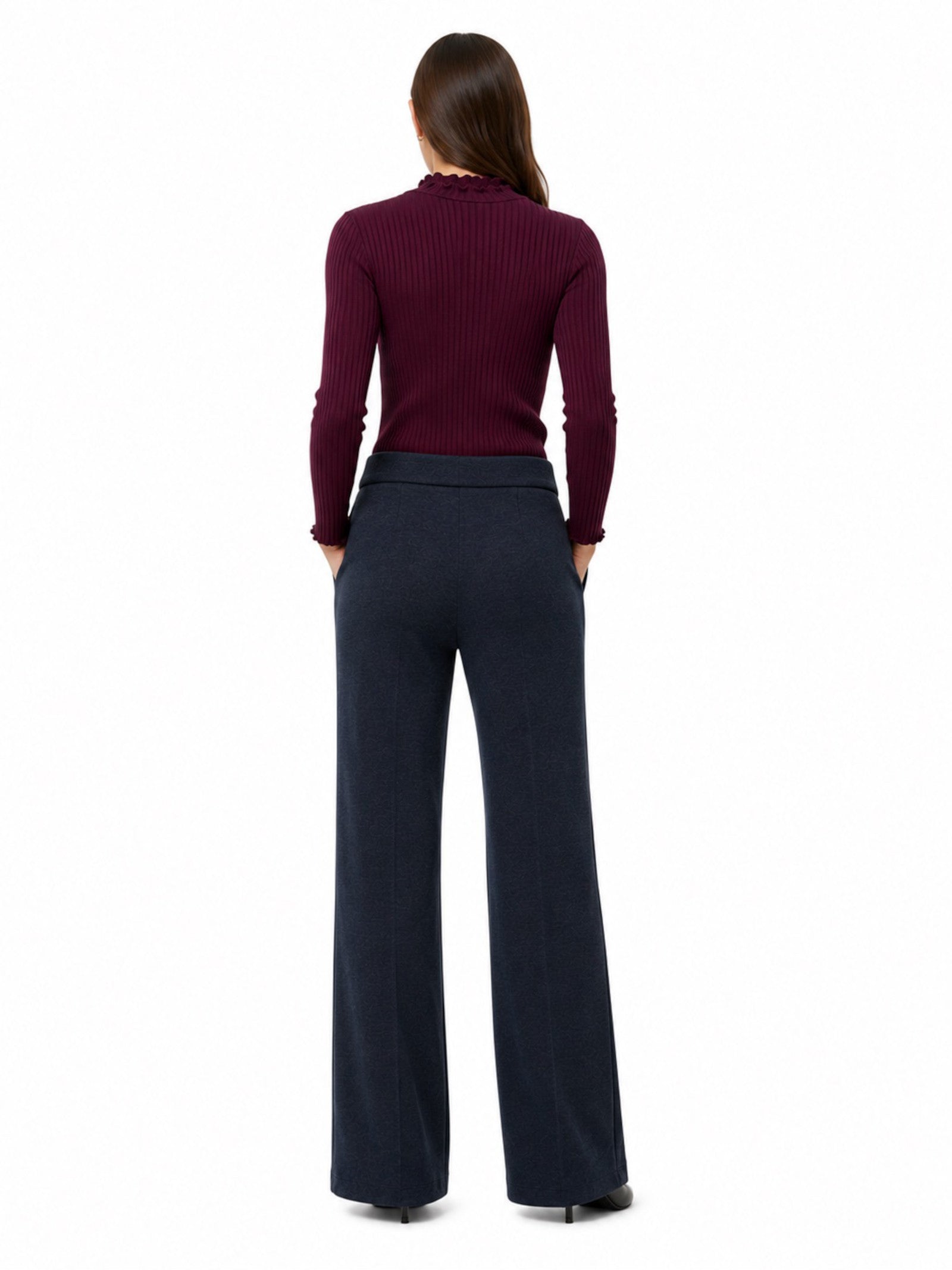 Pantalone JDY Risso Blu wide leg a vita alta 15359919 /Sky Captain JDY 