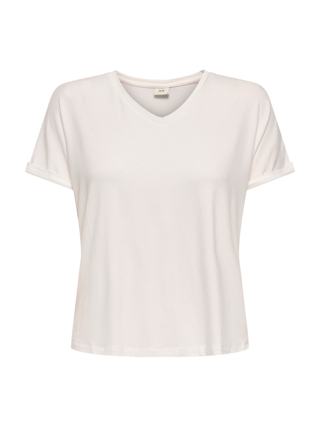 T-shirt JDY Sissy Bianco con scollo a V 15364526 /Cloud Dancer JDY 