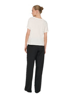 T-shirt JDY Sissy Bianco con scollo a V 15364526 /Cloud Dancer JDY 
