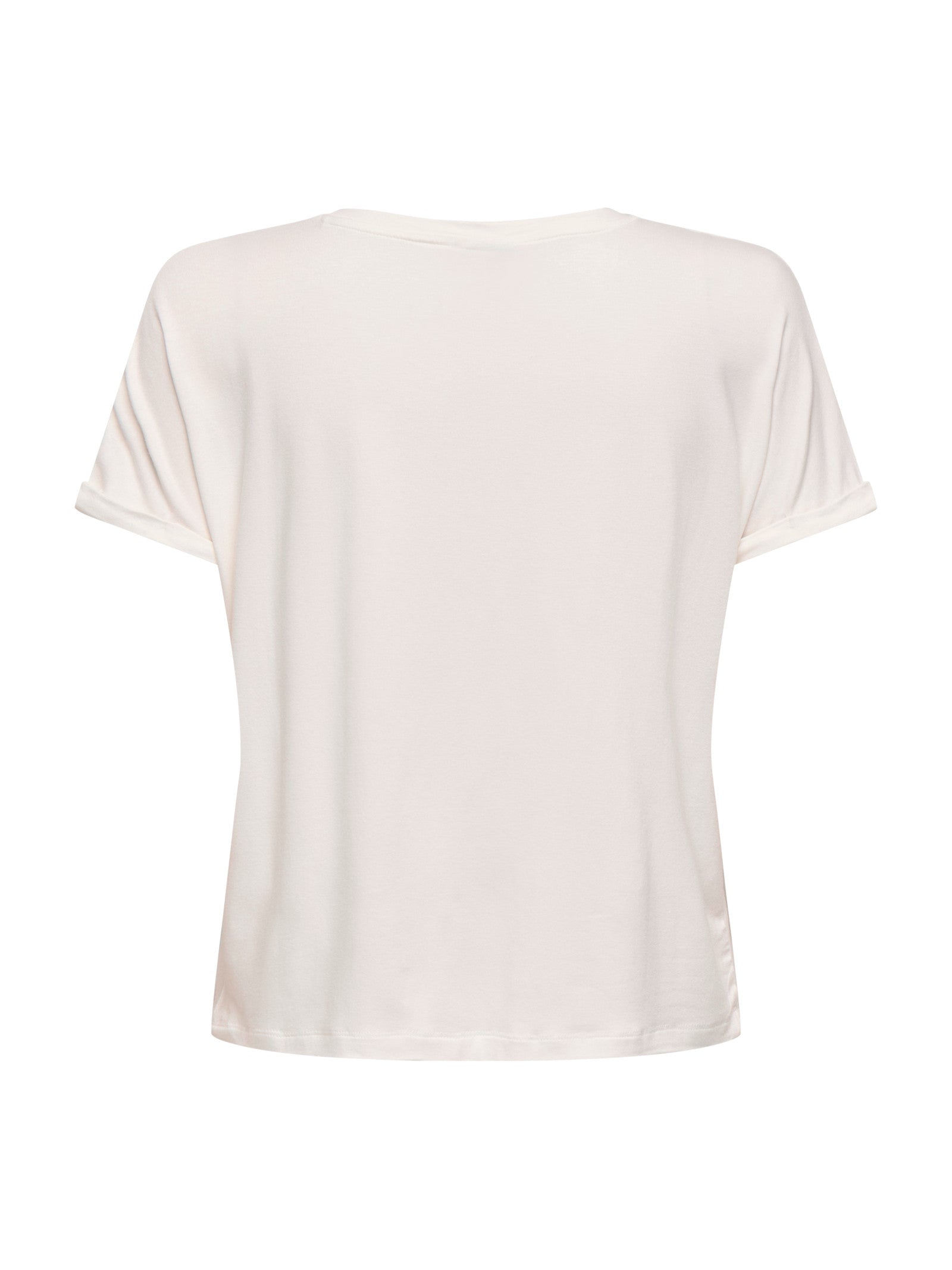 T-shirt JDY Sissy Bianco con scollo a V 15364526 /Cloud Dancer JDY 