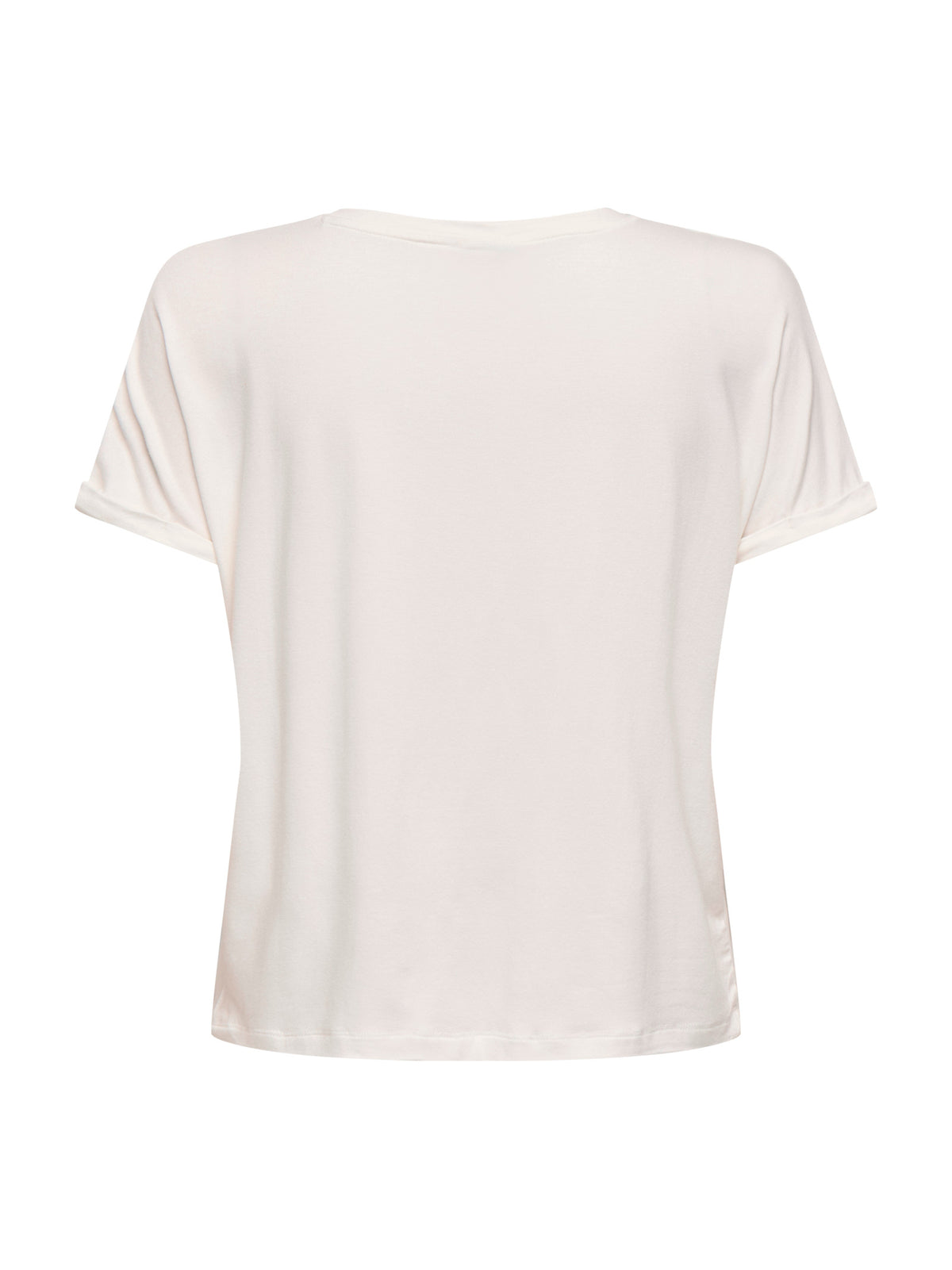 T-shirt JDY Sissy Bianco con scollo a V 15364526 /Cloud Dancer JDY 
