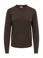 Maglia JDY Malou Marrone girocollo 15370787 /Chocolate Torte JDY 