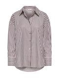 Camicia JDY Vesper Bianco Vinaccia a righe verticali 15370877 /PLUM Cloud Dancer JDY 