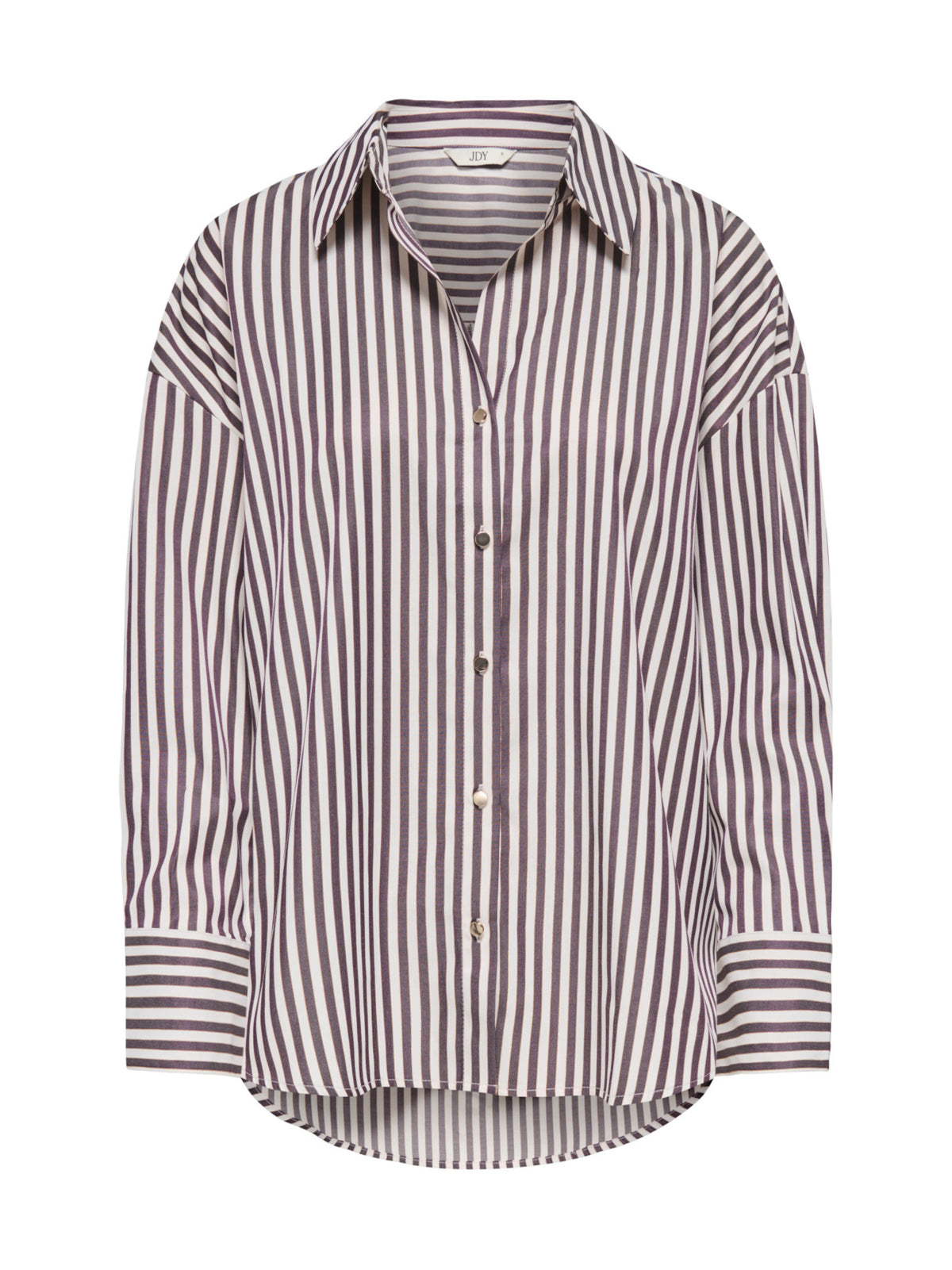 Camicia JDY Vesper Bianco Vinaccia a righe verticali 15370877 /PLUM Cloud Dancer JDY 