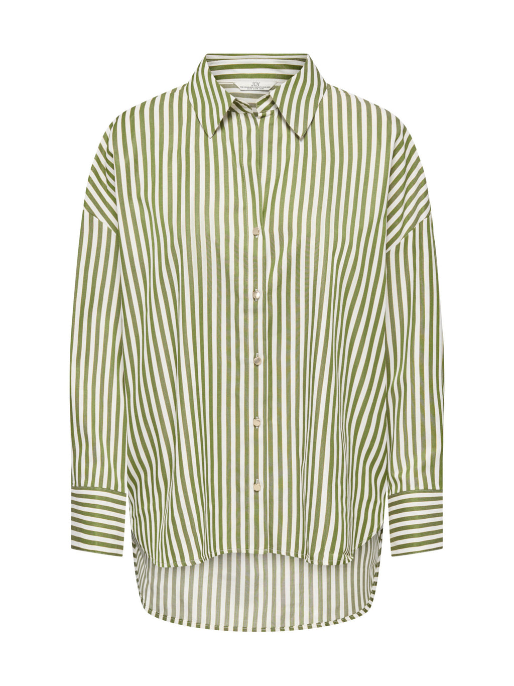 Camicia JDY Vesper Bianco Verde a righe verticali 15370877 /Sphagnum Cloud Dancer JDY 