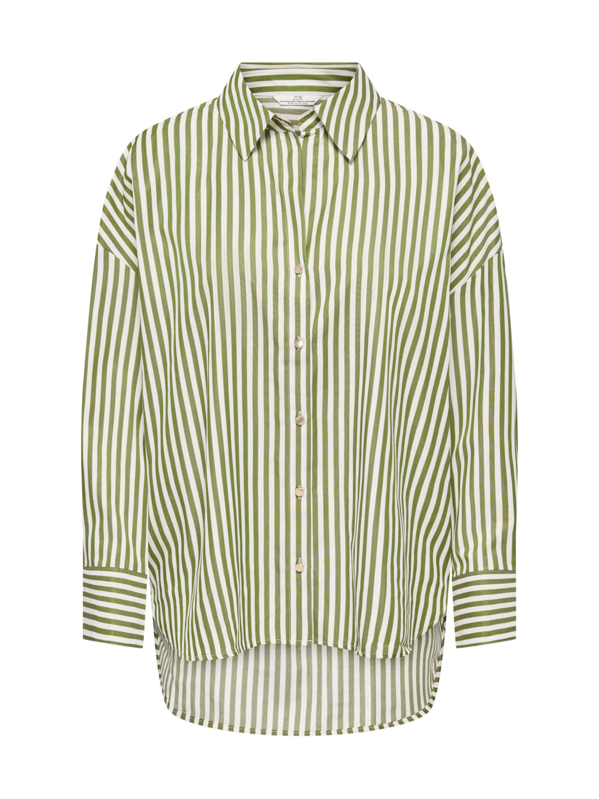Camicia JDY Vesper Bianco Verde a righe verticali 15370877 /Sphagnum Cloud Dancer JDY 