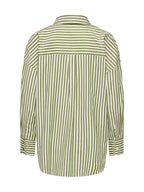 Camicia JDY Vesper Bianco Verde a righe verticali 15370877 /Sphagnum Cloud Dancer JDY 