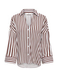 Camicia JDY Bianco Marrone Laurel maniche lunghe 15376486 /White Coffee Bean JDY 