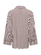 Camicia JDY Bianco Marrone Laurel maniche lunghe 15376486 /White Coffee Bean JDY 