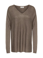 Maglia JDY Nocciola con scollo a V 15376567 /Walnut JDY 
