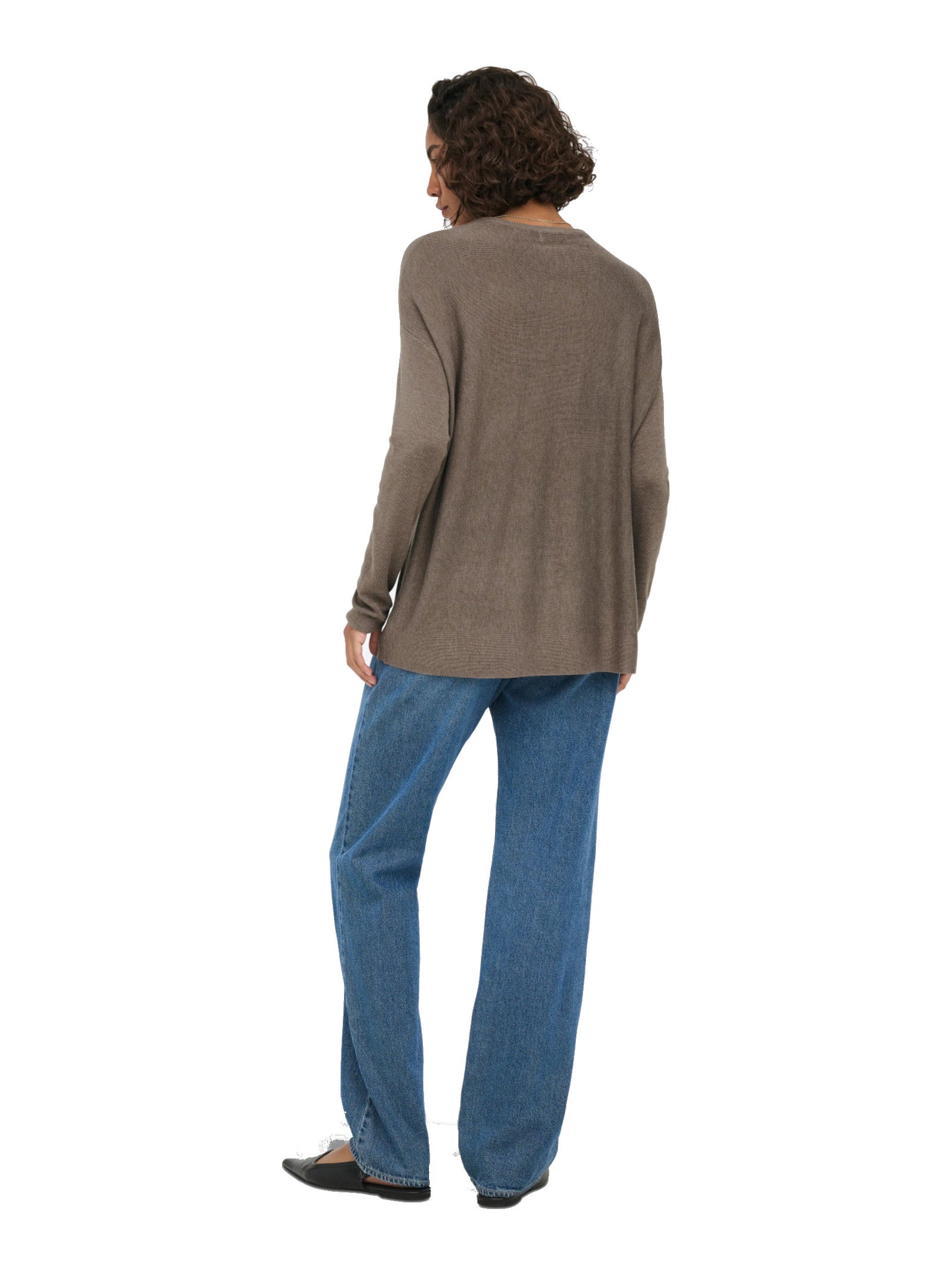 Maglia JDY Nocciola con scollo a V 15376567 /Walnut JDY 