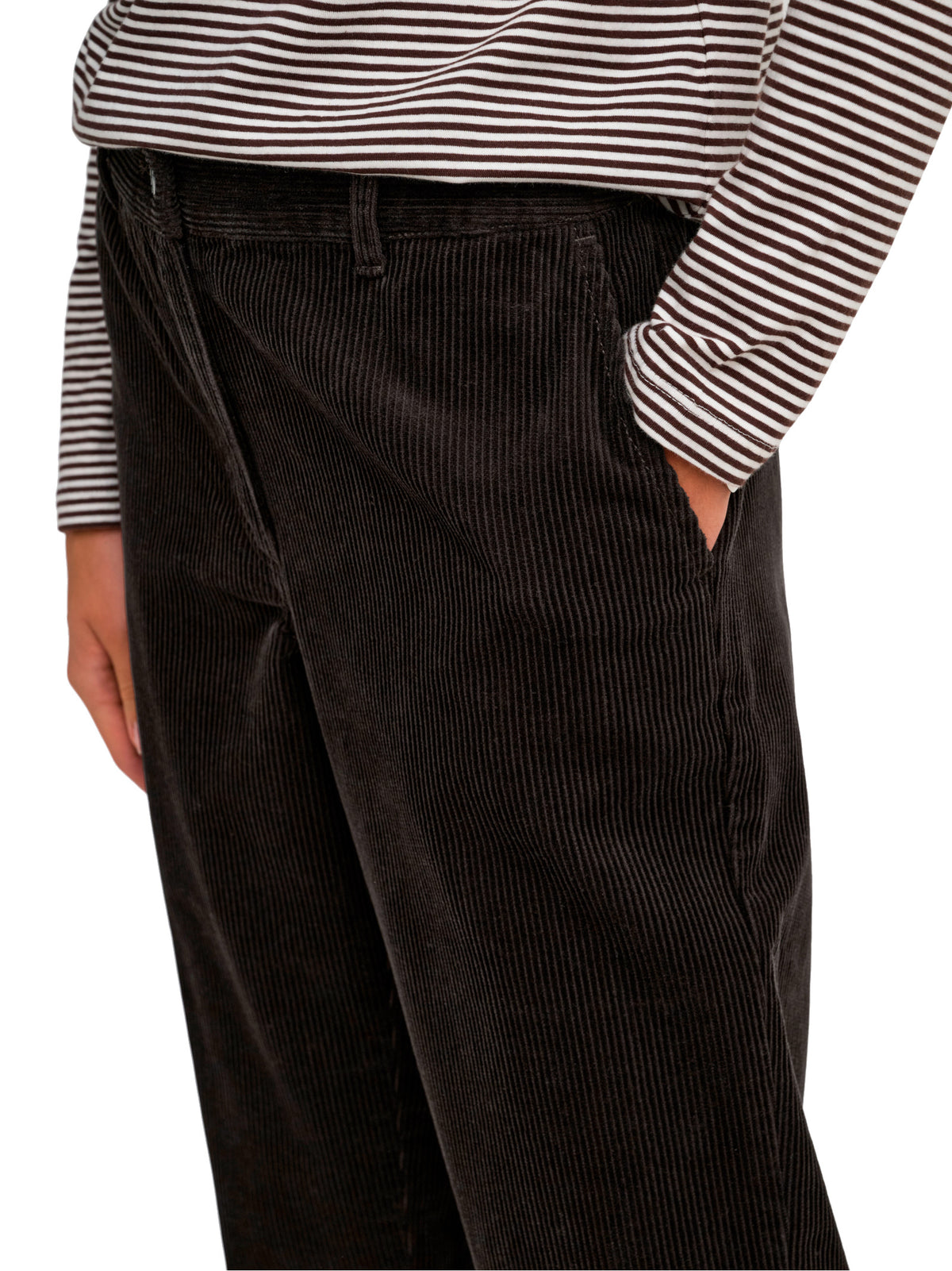 Pantalone JDY Shiraz Marrone in velluto a coste 15376602 /Chocolate Torte JDY 