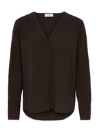 Blusa JDY Lion Marrone con scollo a V 15376607 /Chocolate Torte JDY 