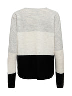 Maglia JDY Elanora Grigio con scollo a V 15376813 /Black JDY 
