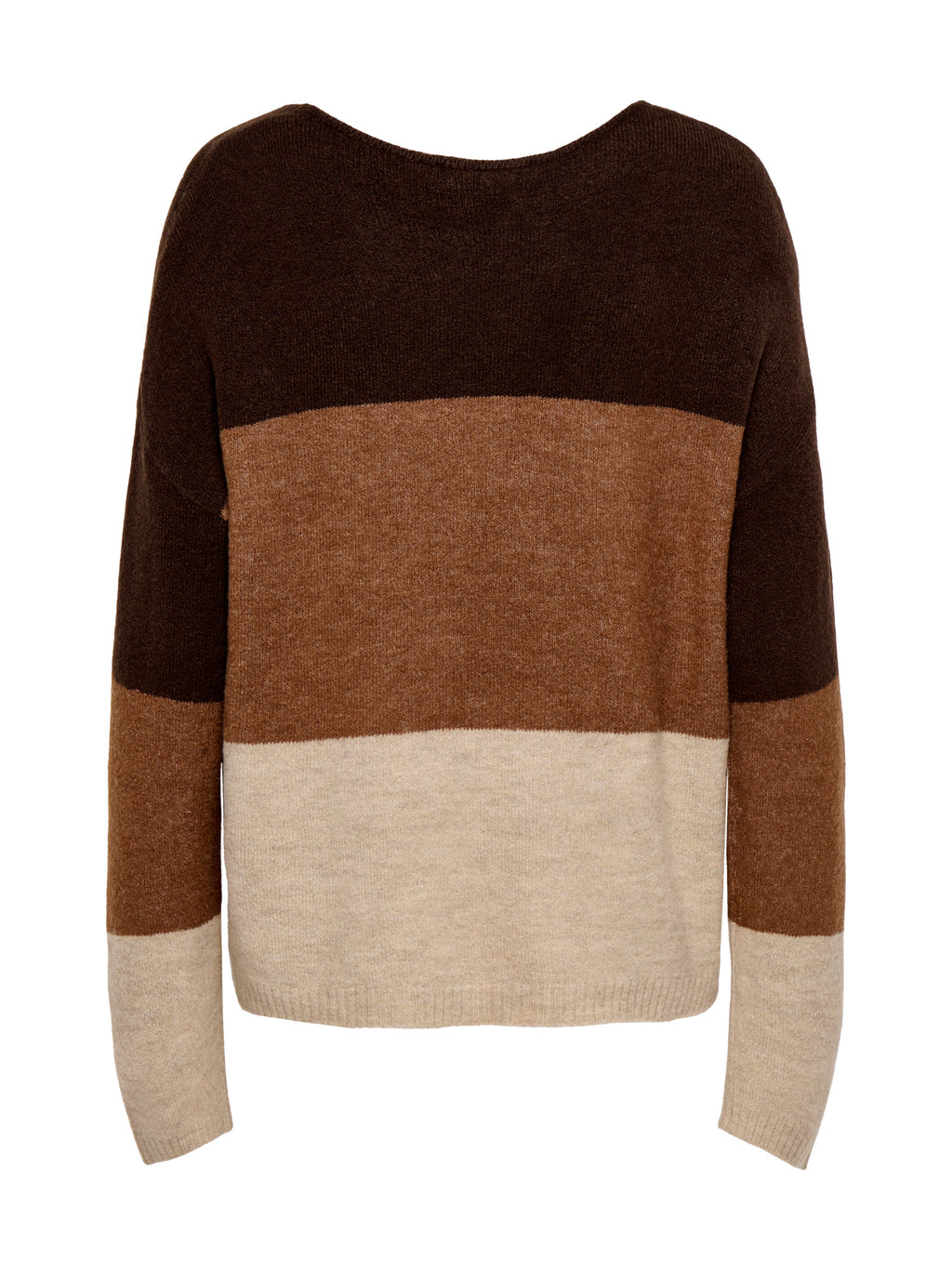 Maglia JDY Elanora Marrone con scollo a V 15376813 /Toffe Oatmeal JDY 