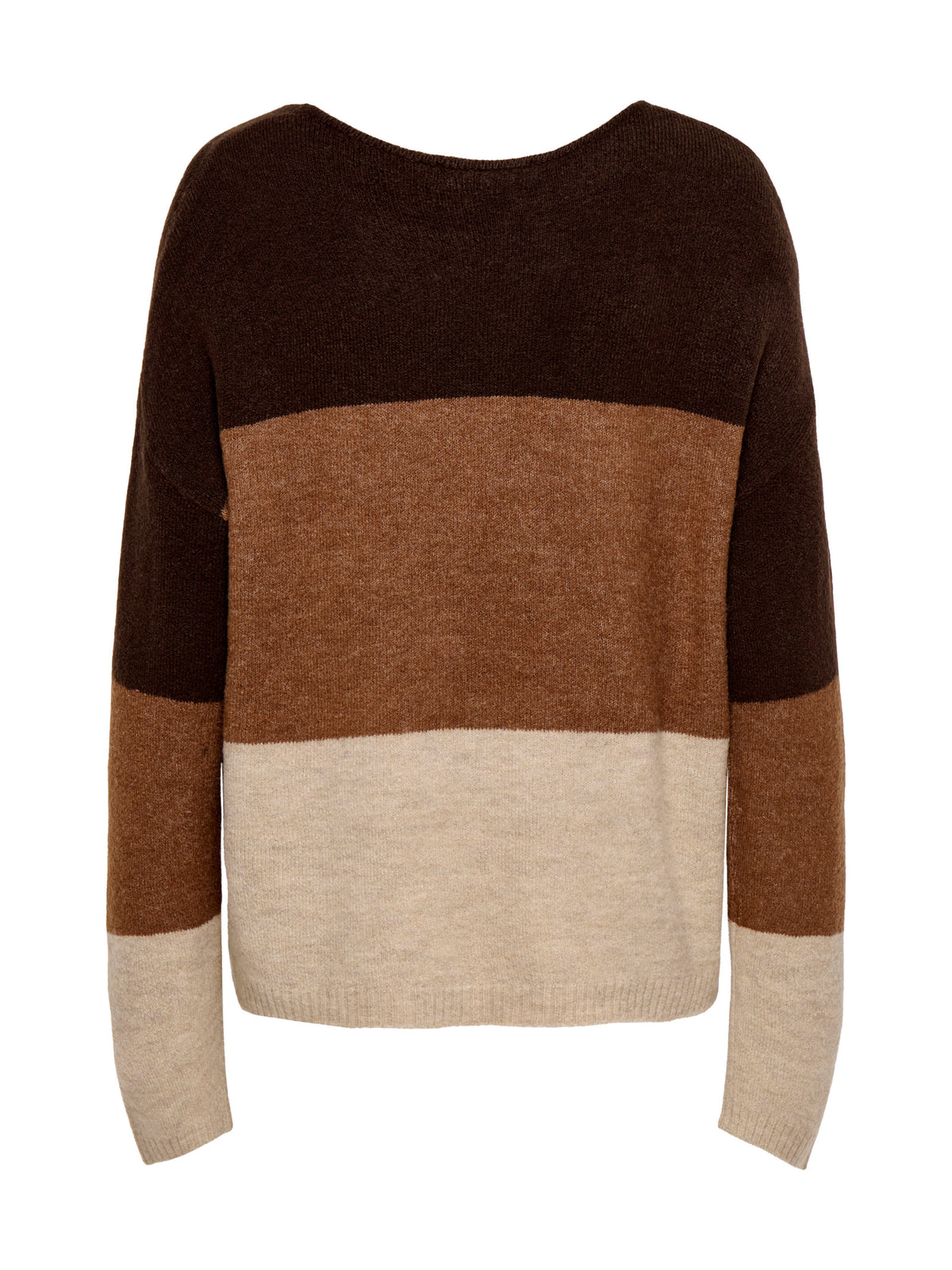 Maglia JDY Elanora Marrone con scollo a V 15376813 /Toffe Oatmeal JDY 