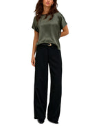 Blusa JDY Fifi Verde dall'effetto satinato 15379643 /Black Olive JDY 
