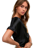 Blusa JDY Fifi Nero dall'effetto satinato 15379643 /Black JDY 