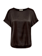 Blusa JDY Fifi Marrone dall'effetto satinato 15379643 /Chocolate Torte JDY 