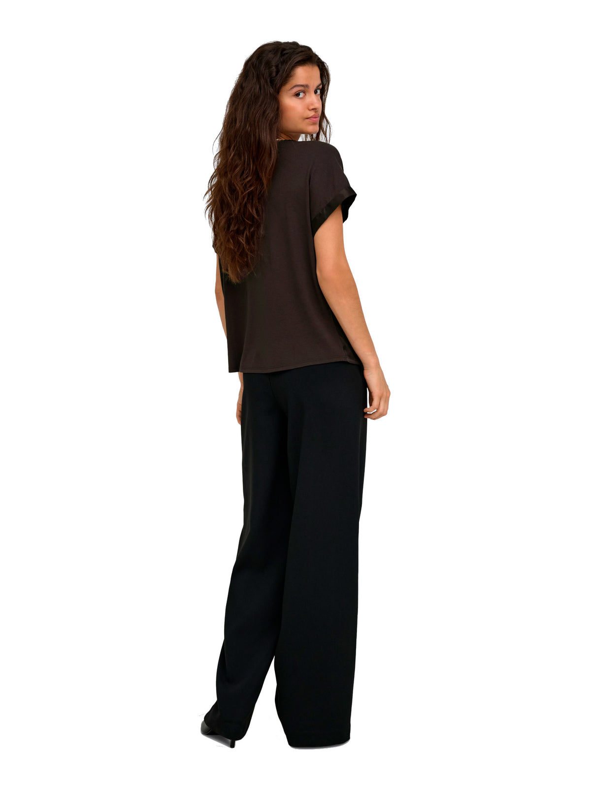 Blusa JDY Fifi Marrone dall'effetto satinato 15379643 /Chocolate Torte JDY 