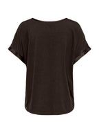 Blusa JDY Fifi Marrone dall'effetto satinato 15379643 /Chocolate Torte JDY 