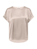 Blusa JDY Fifi Beige dall'effetto satinato 15379643 /Pumice Stone JDY 