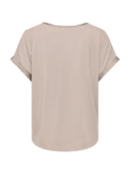 Blusa JDY Fifi Beige dall'effetto satinato 15379643 /Pumice Stone JDY 