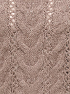 Maglia JDY Dinea Marrone con lavorazione a trecce 15379749 /Brownie JDY 