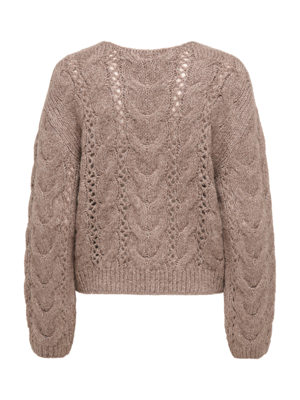 Maglia JDY Dinea Marrone con lavorazione a trecce 15379749 /Brownie JDY 