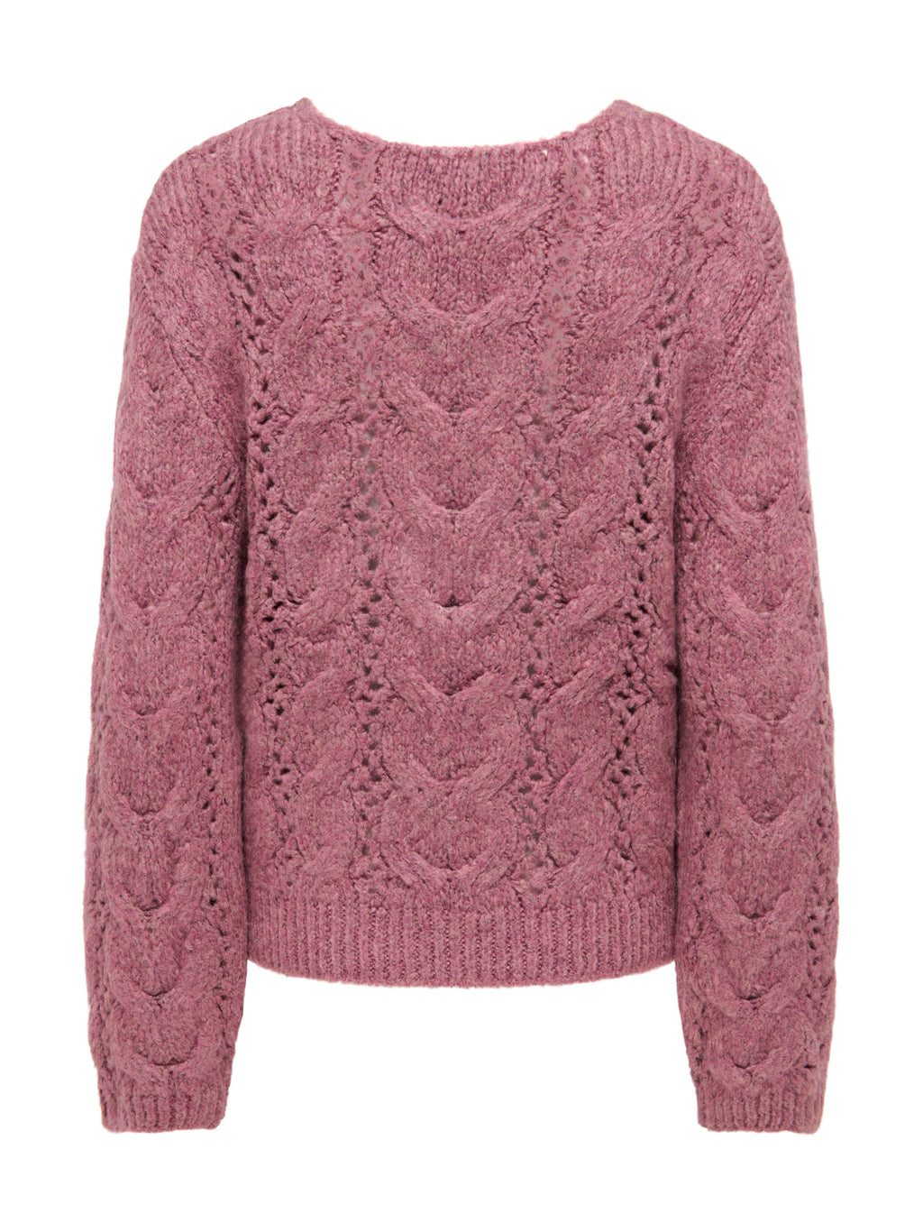 Maglia JDY Dinea Malva con lavorazione a trecce 15379749 /Grape Shake JDY 