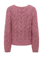 Maglia JDY Dinea Malva con lavorazione a trecce 15379749 /Grape Shake JDY 