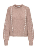 Maglia JDY Zoey beige cuciture decorative 15379818 /Chateau Gray JDY 