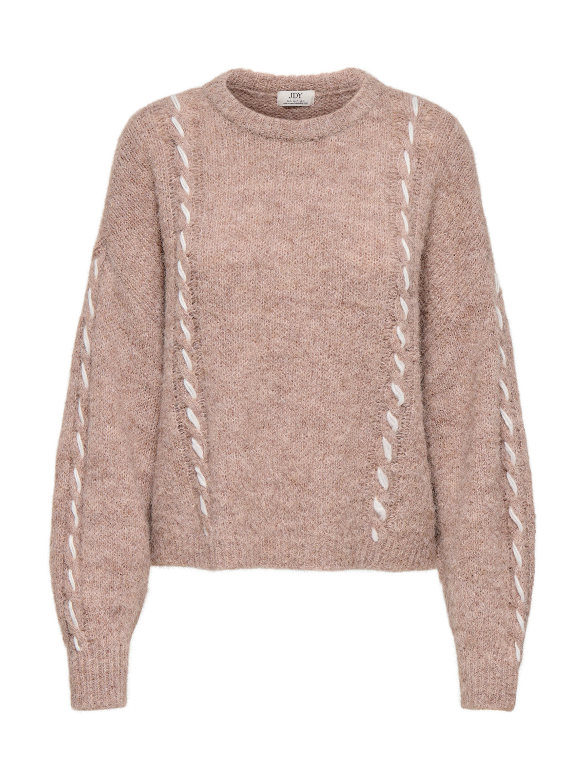 Maglia JDY Zoey beige cuciture decorative 15379818 /Chateau Gray JDY 