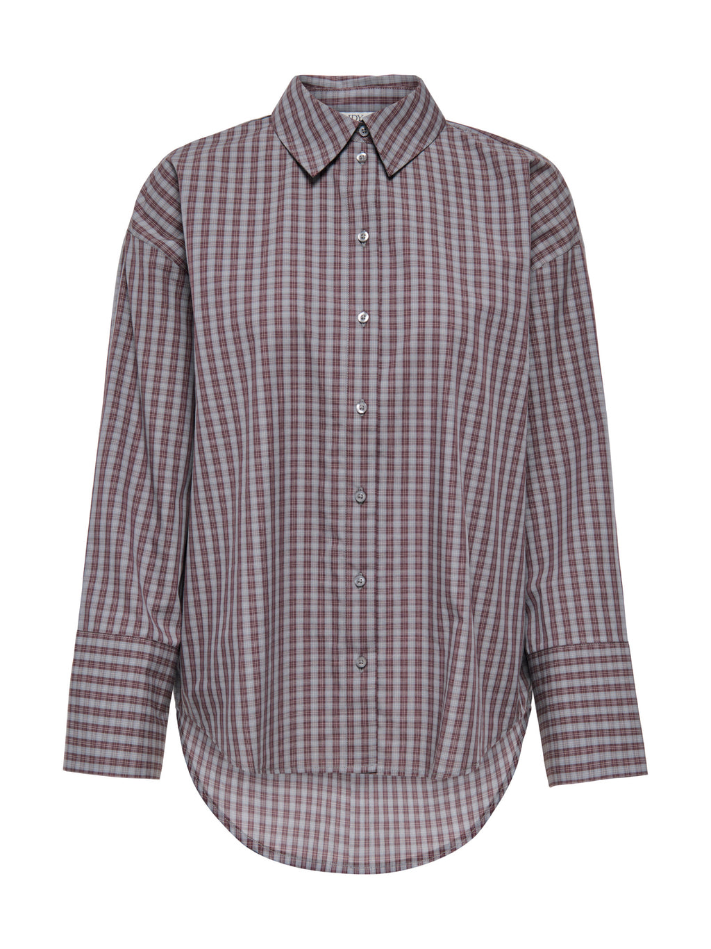 Camicia JDY Serena Grigio Marrone a quadri 15380444 /Dark Grey Melange JDY 
