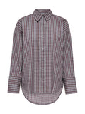 Camicia JDY Serena Grigio Marrone a quadri 15380444 /Dark Grey Melange JDY 