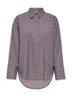 Camicia JDY Serena Grigio Marrone a quadri 15380444 /Dark Grey Melange JDY 
