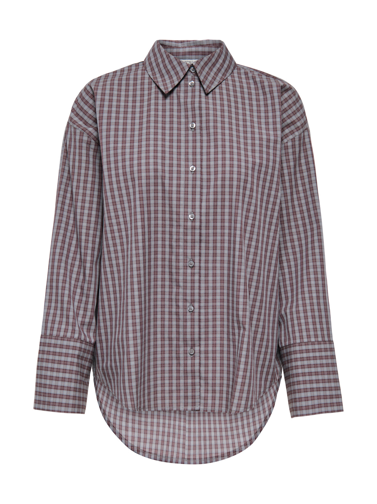 Camicia JDY Serena Grigio Marrone a quadri 15380444 /Dark Grey Melange JDY 