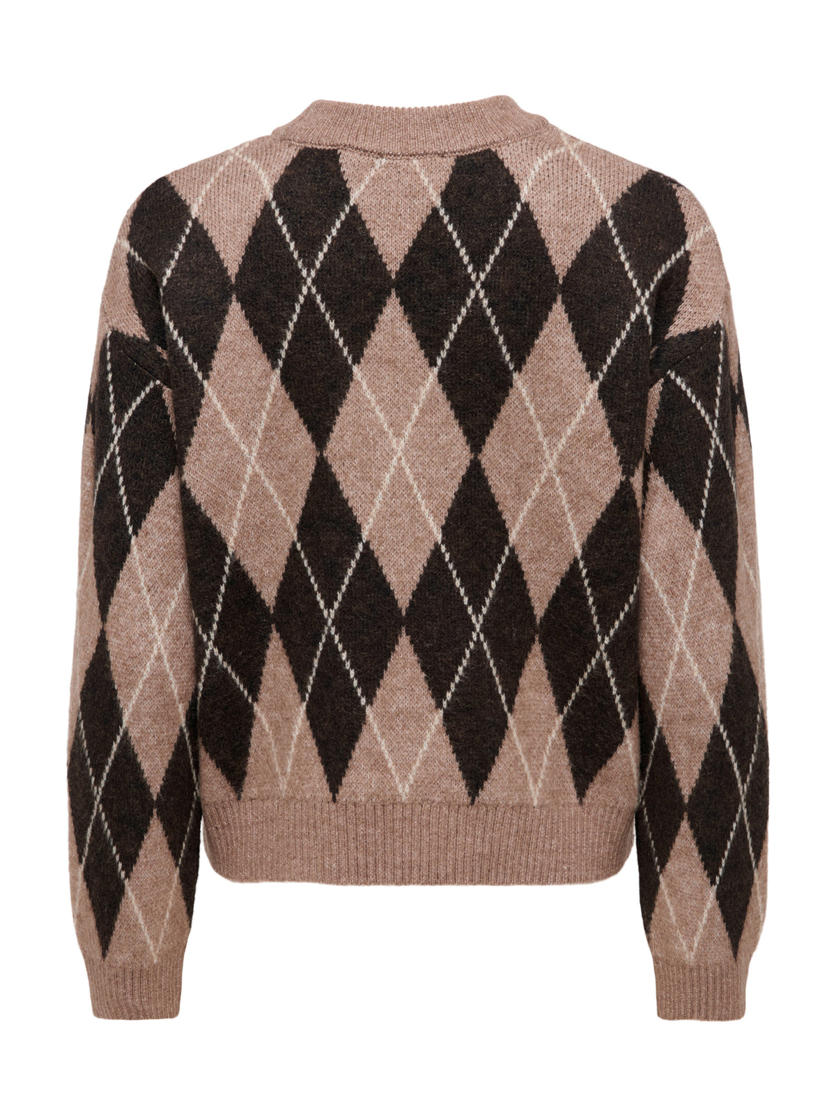 Maglia Jdy Banca Marrone a rombi 15381327 /Chocolate Torte JDY 