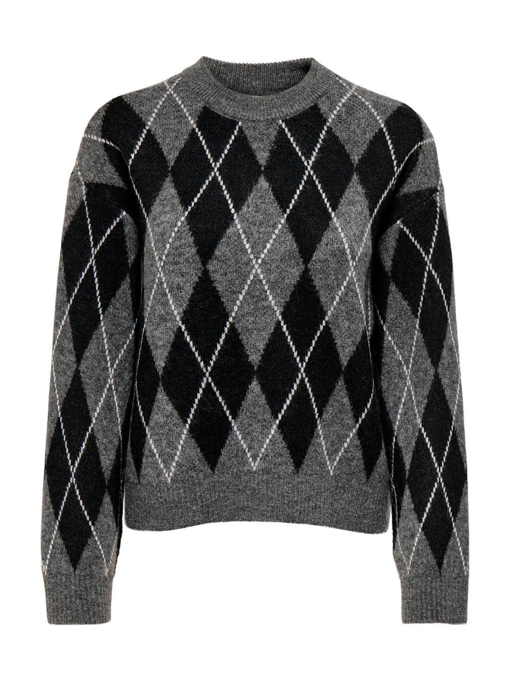 Maglia Jdy Banca Grigia a rombi 15381327 /Dark Grey Melange JDY 