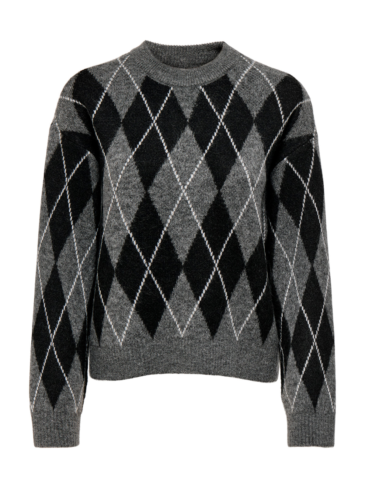 Maglia Jdy Banca Grigia a rombi 15381327 /Dark Grey Melange JDY 