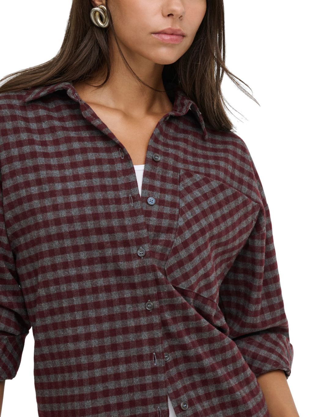 Camicia JDY Palia Grigia a quadri 15381564 /Sassafras JDY 