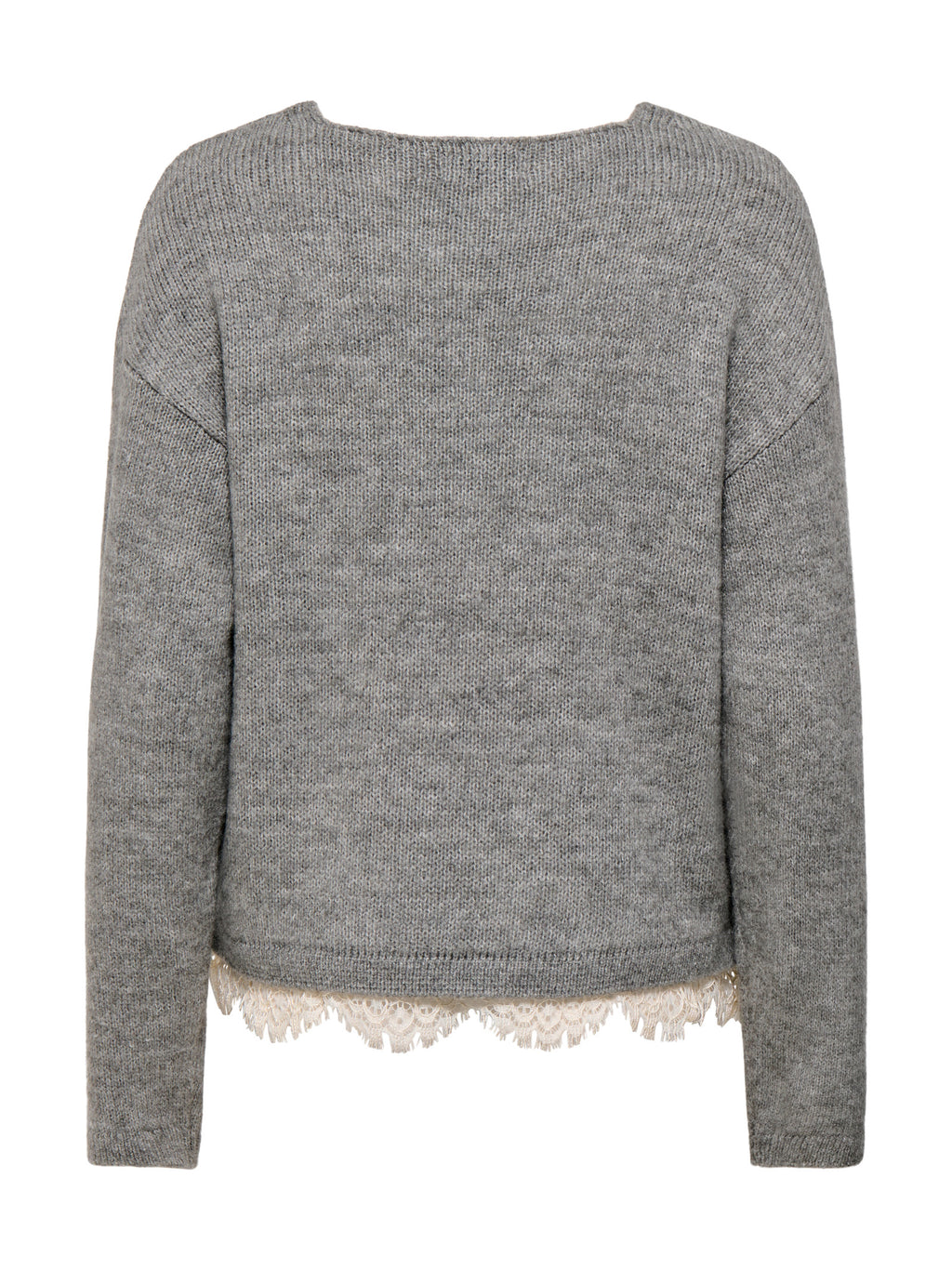 Maglia Jdy Stefane Grigia con scollo a V 15382078 /Light Grey Melange JDY 