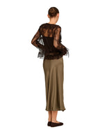 Gonna midi Jdy Aria Bronzo in tessuto satinato 15382716 /Teak JDY 