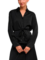 Camicia JDY  Aria Nero in tessuto satinato 15382718 /Black JDY 