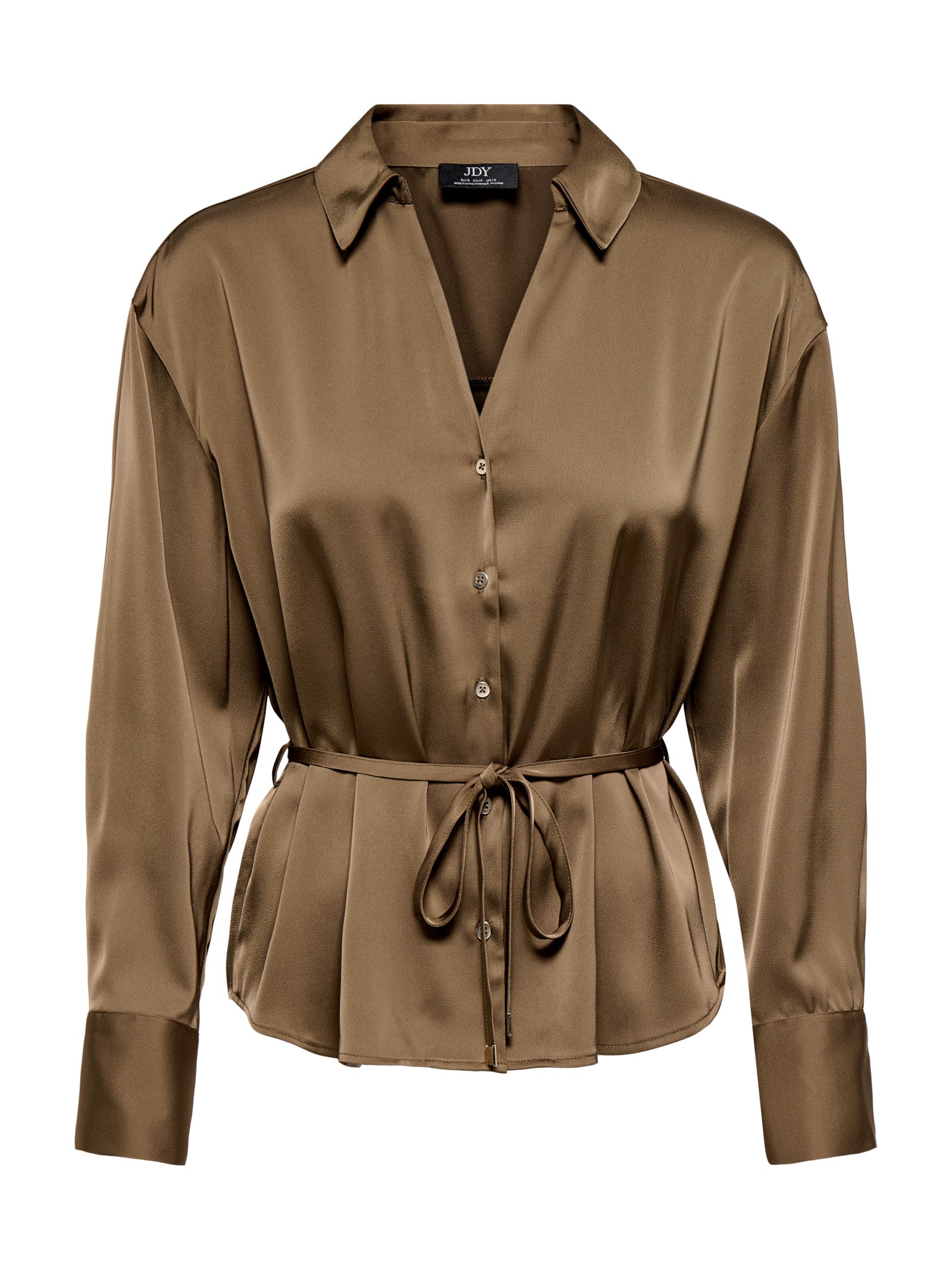 Camicia JDY  Aria Bronzo in tessuto satinato 15382718 /Teak JDY 