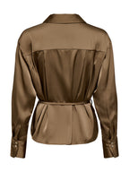 Camicia JDY  Aria Bronzo in tessuto satinato 15382718 /Teak JDY 