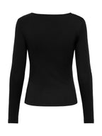T-shirt JDY Irena Nero con scollo a V 15382786 /Black JDY 