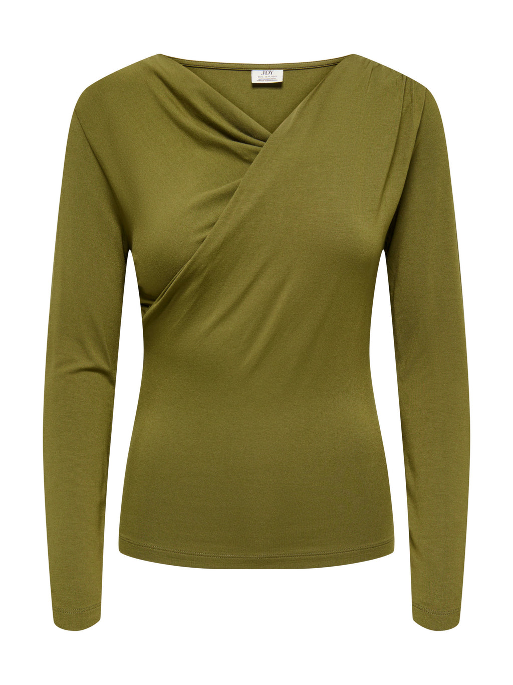 T-shirt JDY Irena  Verde con scollo a V 15382786 /Dark Olive JDY 