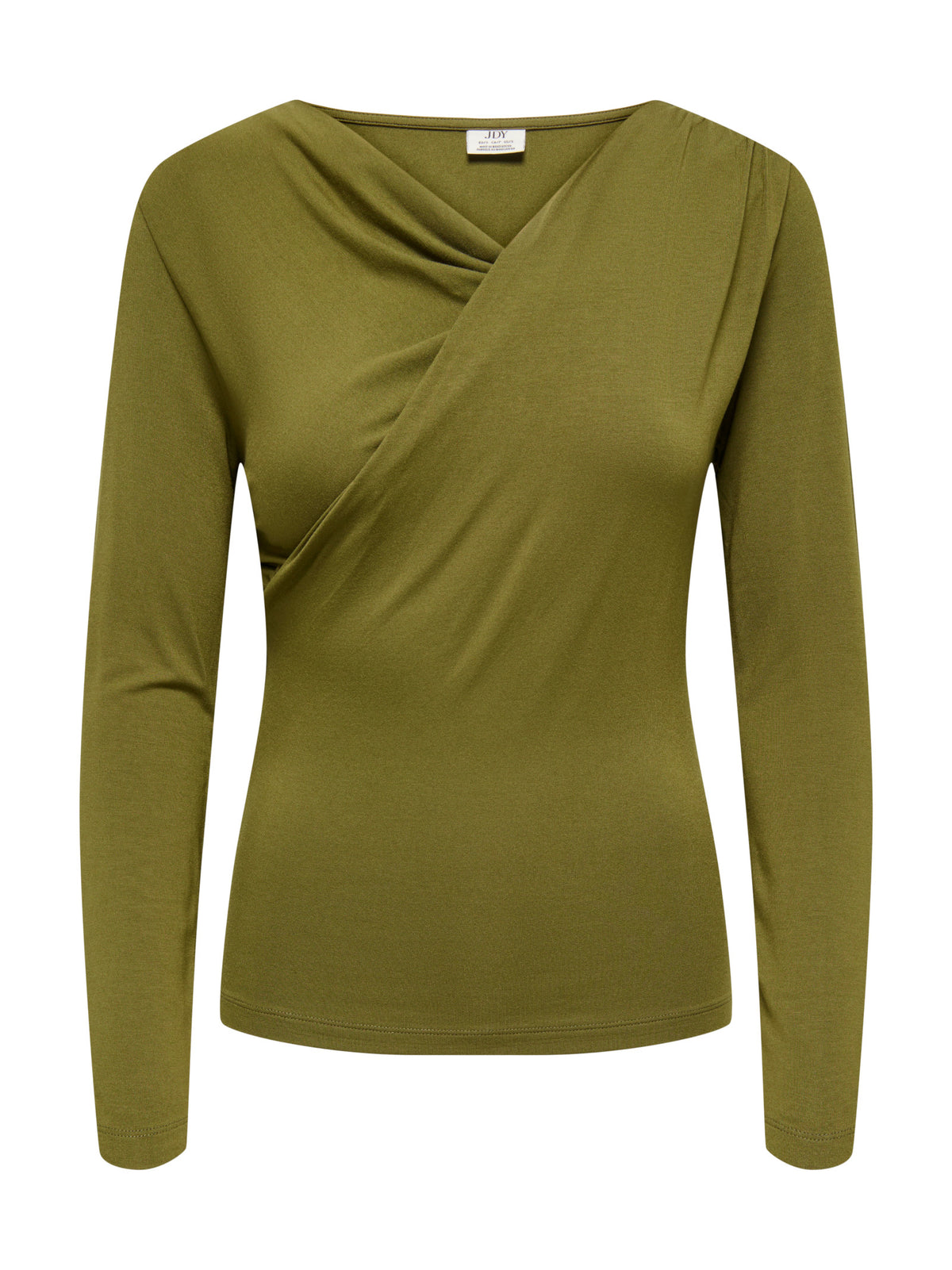 T-shirt JDY Irena  Verde con scollo a V 15382786 /Dark Olive JDY 